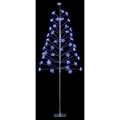 Premier 810 LED Multi Bright Tree Silver