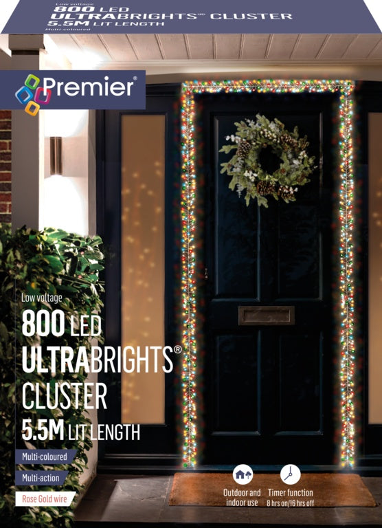 Premier 800 LED Rose Gold Ultra Bright Cluster