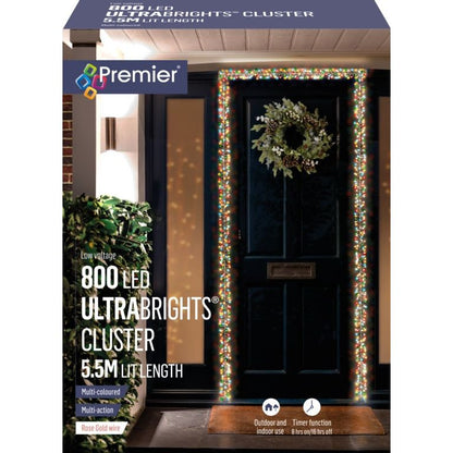 Premier 800 LED Rose Gold Ultra Bright Cluster