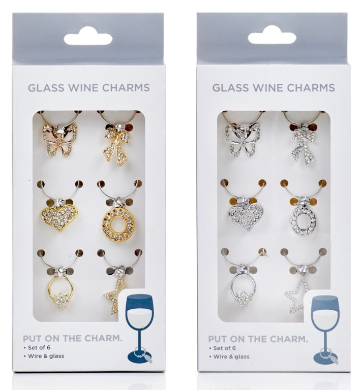 Premier Wine Glass Charms Set 6