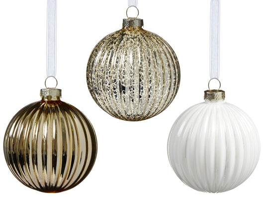 Premier Gold Ivory Clear Ribbed Balls