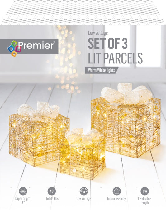 Premier Gold & White Parcels Warm White LEDs