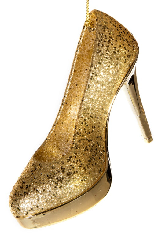 Premier Gold Glitter High Heel Shoe