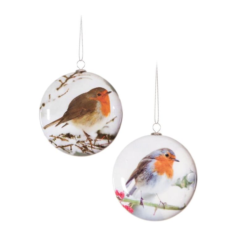 Premier Robin Decoupage Baubles