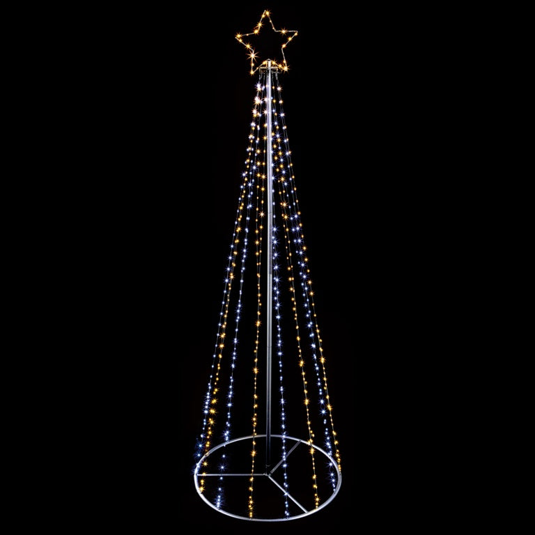 Premier Black Pyramid Tree 332 LEDs