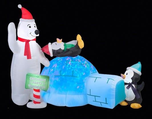 Premier Inflatable Igloo Polar Bear Penguin