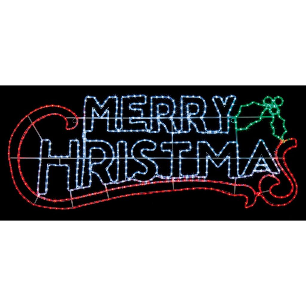 Premier Merry Christmas Rope Light Multi Coloured LEDs