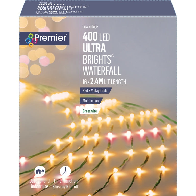 Premier 400 LED UltraBrights Waterfall