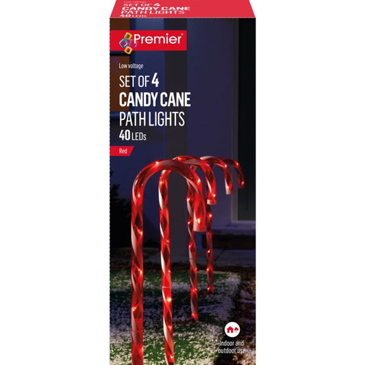 Premier 4 Piece Candy Cane Path Light