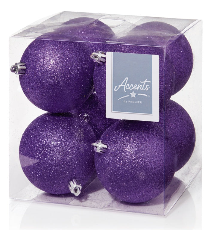 Premier 80mm Glitter Ball Pack 8