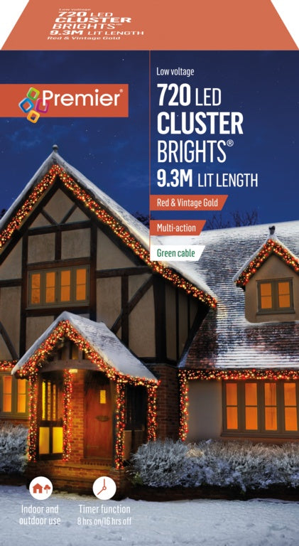 Premier 720 LED Multi Action Cluster Brights With Timer