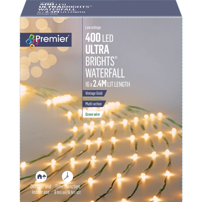 Premier 400 LED Ultra Brights Waterfall