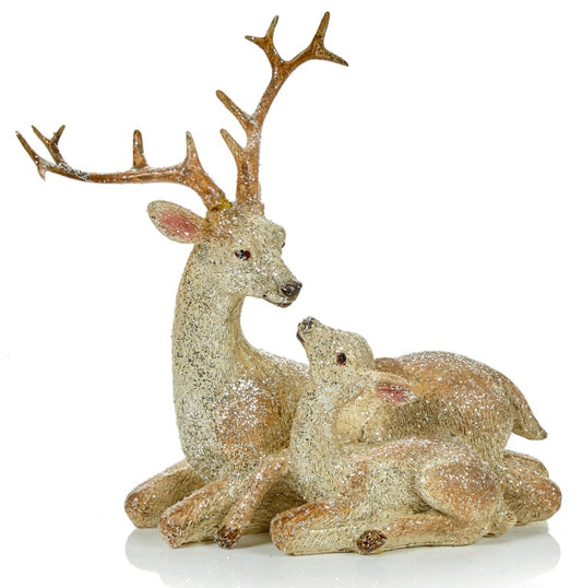 Premier Sitting Deer Fawn Table Piece