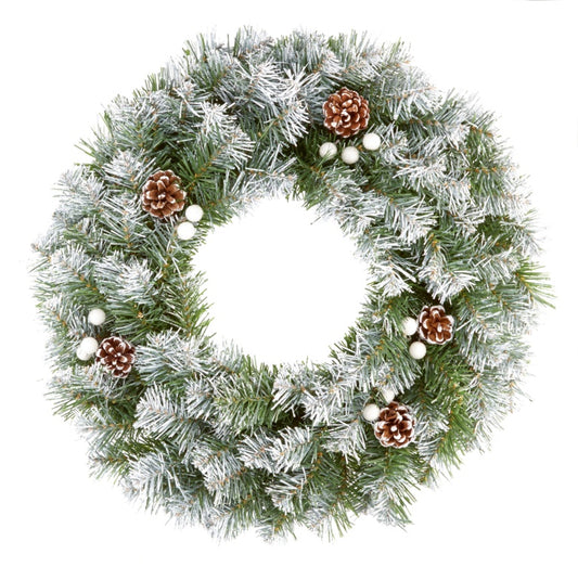 Premier Deluxe Silver Tip Wreath