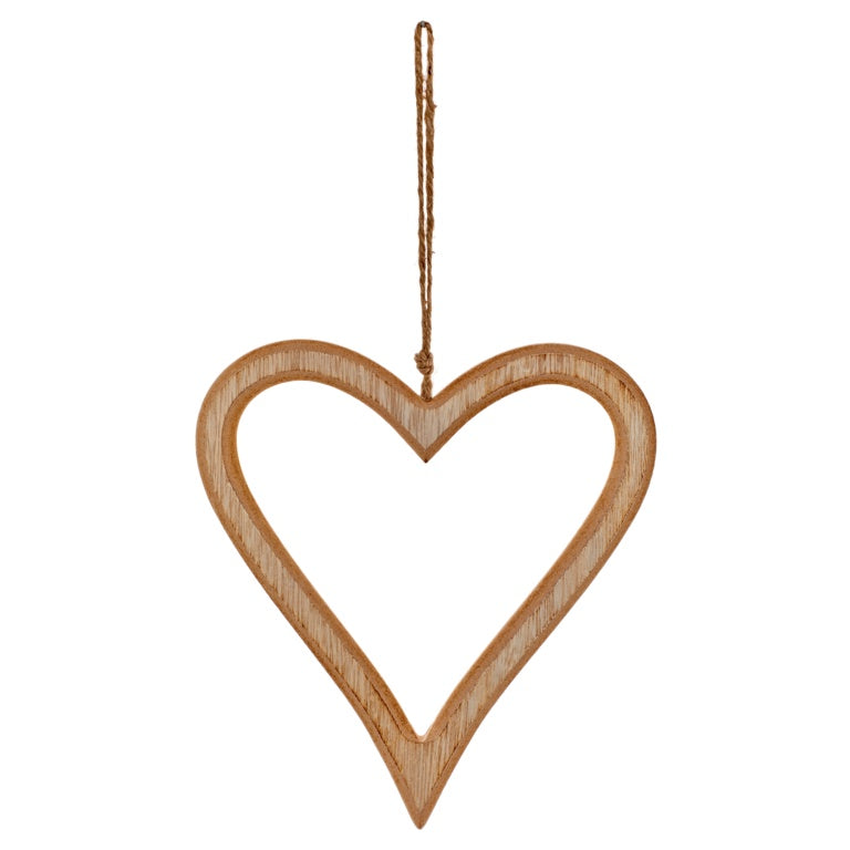 Premier Wood  Hanging Heart Decoration