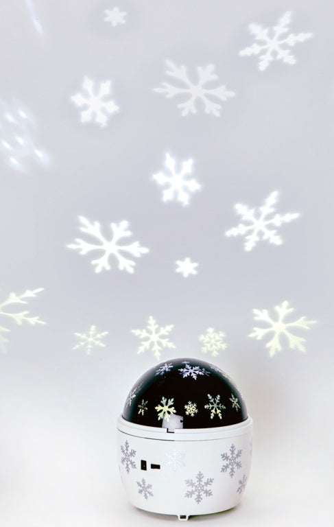 Premier Snowflake Night Light Projector White