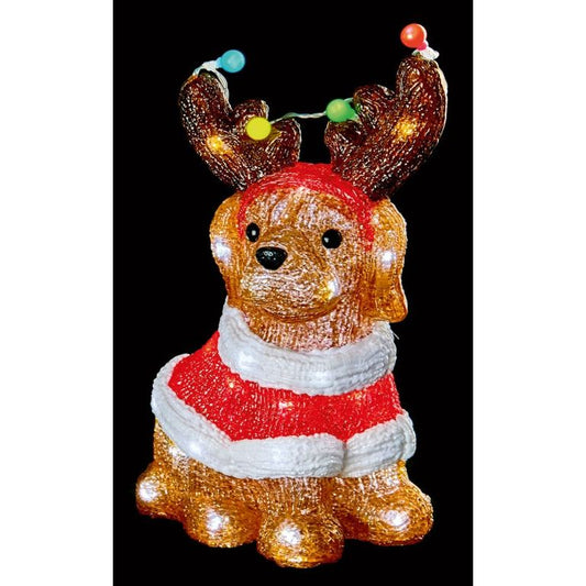 Premier Lit Christmas Dog Party Lights