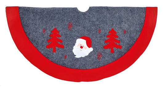 Premier Grey & Red Santa Tree Skirt