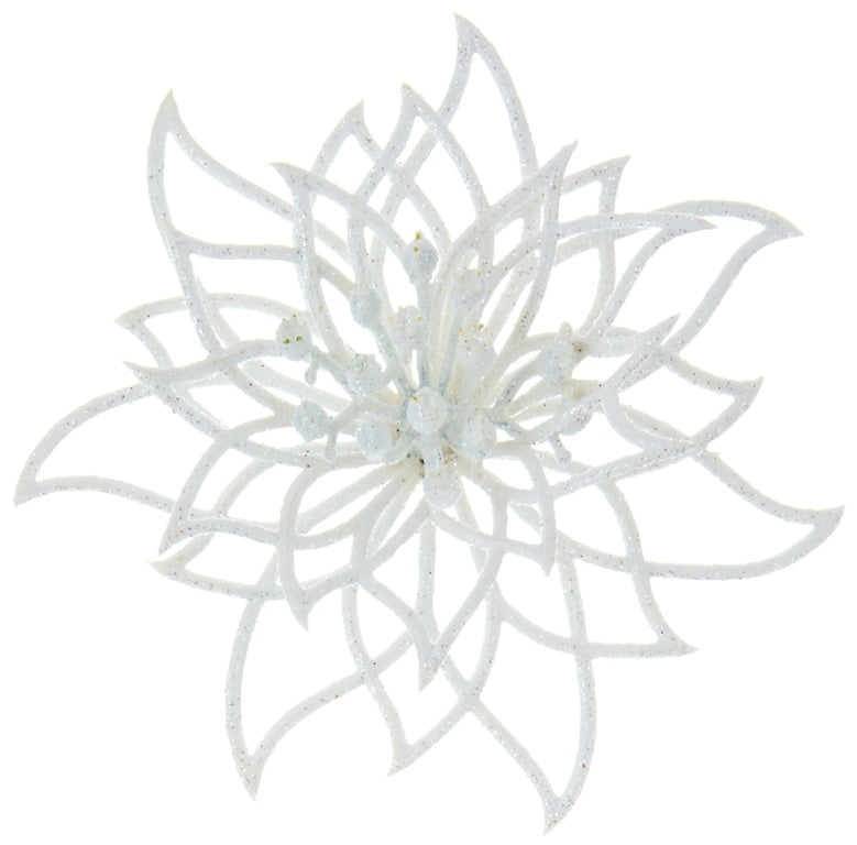 Premier Glitter Cut Out Flower Clip On