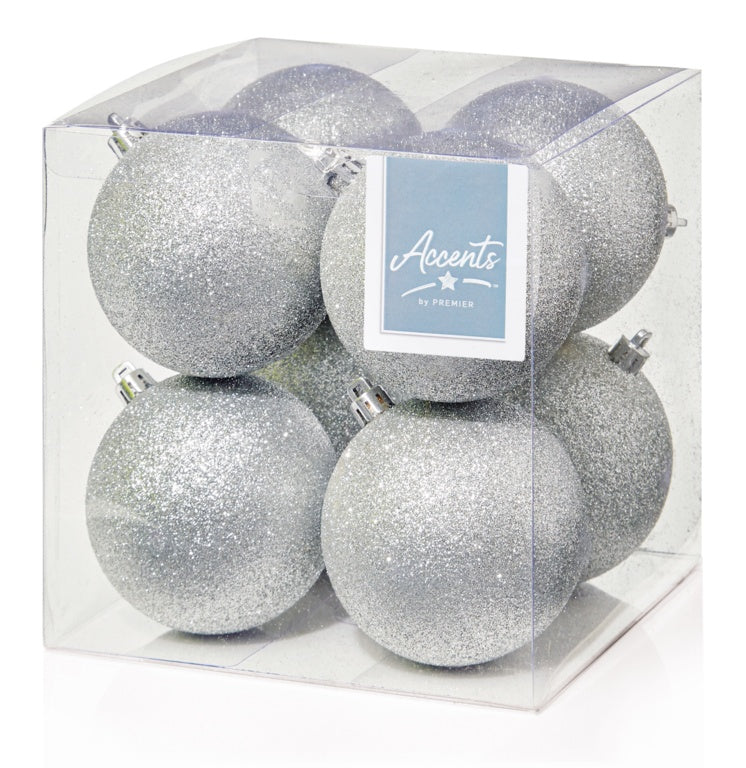 Premier 80mm Glitter Ball Pack 8