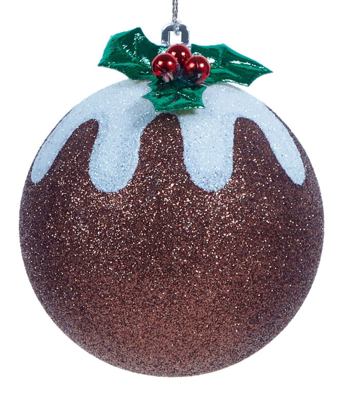 Premier Glitter Christmas Pudding Ball