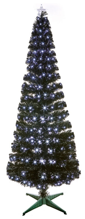 Premier Black Slim Tree White LED