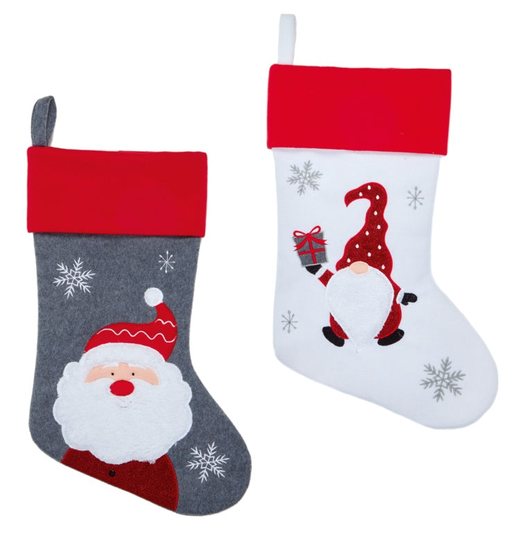 Premier Embroidered Stocking Santa Gnome