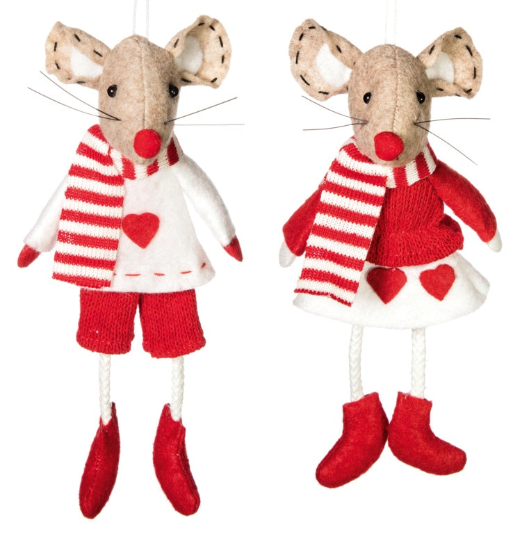 Premier Boy & Girl Mouse Red White