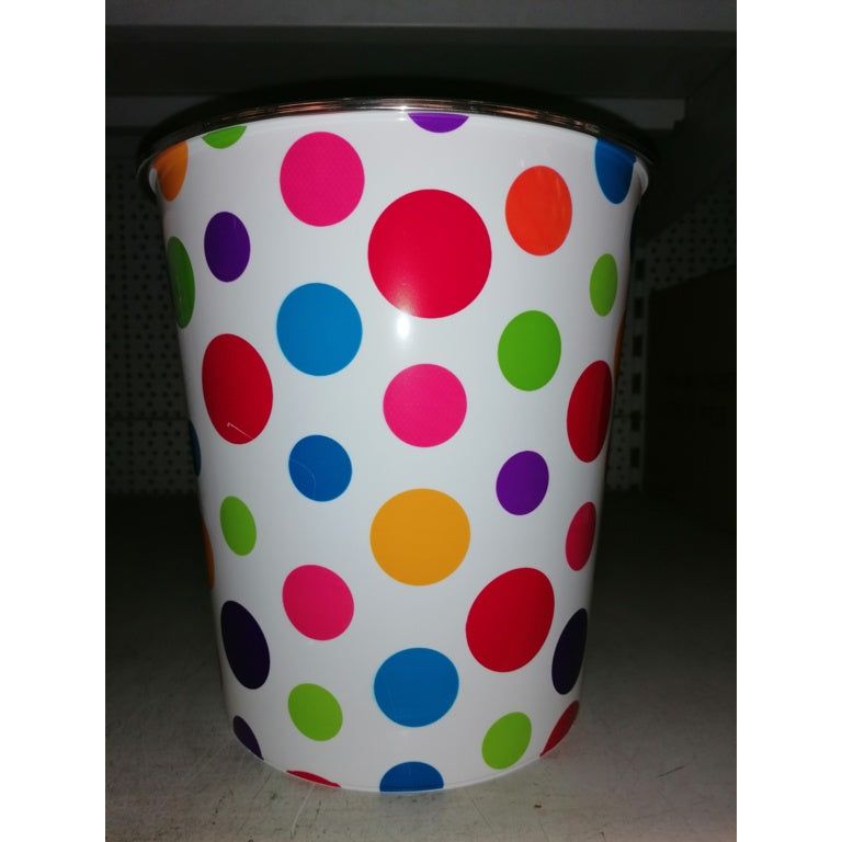 SupaHome Waste Bin Multi Coloured Large Dots