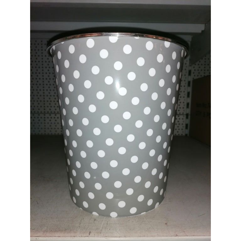 SupaHome Waste Bin Grey Dots