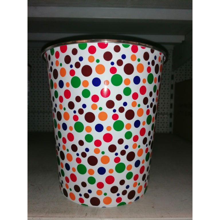 SupaHome Waste Bin Multi Coloured Small Dots