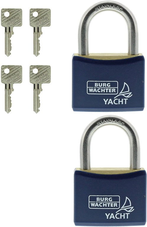 Burg-Wächter Stainless Steel Shackle Yacht Padlock