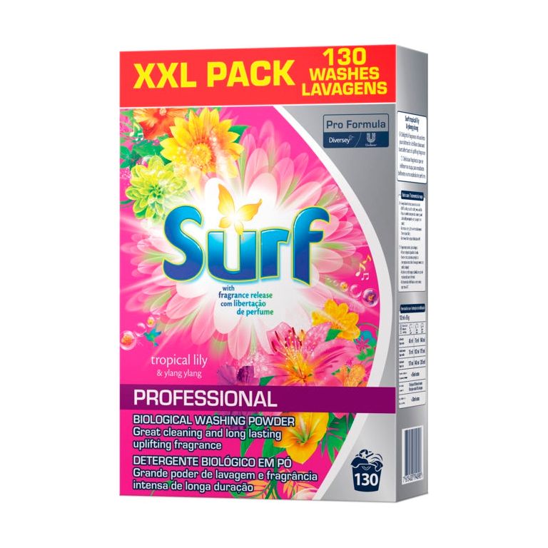 Surf Professional Lessive en Poudre 130 Lavage