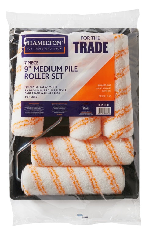 Hamilton For The Trade Medium Pile Roller Set 9"