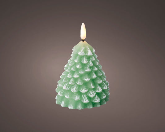 Lumineo LED Wax Green Tree Candle