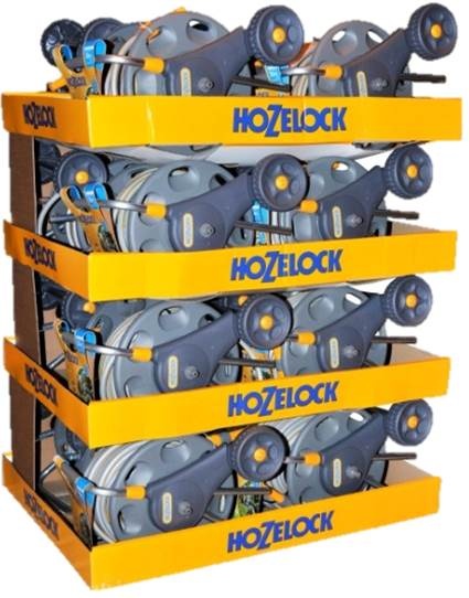 Hozelock Assembled 60m Hose Cart 30m Hose Display Unit