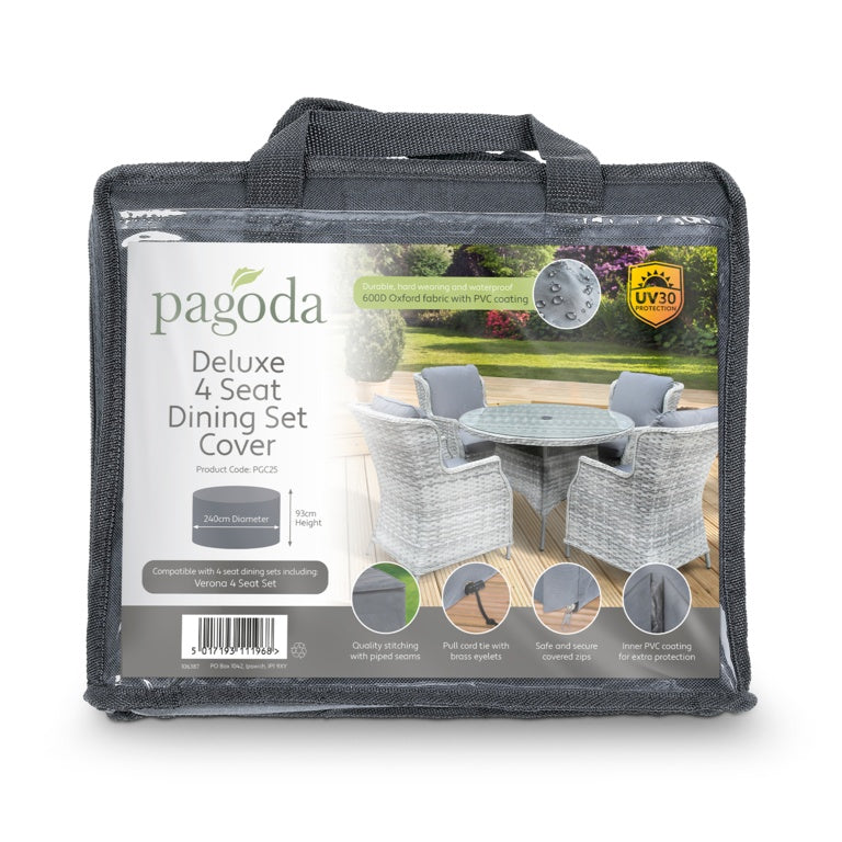 Pagoda Deluxe 4 Seat Dining Set Cover
