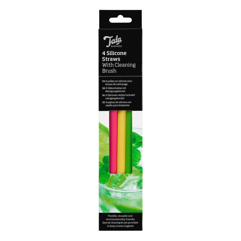 Tala Barware 4 Silicone Straws