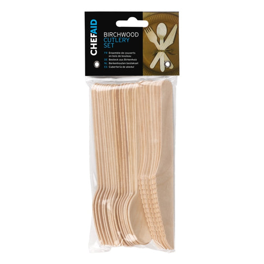 Chef Aid Wooden Cutlery Assorted