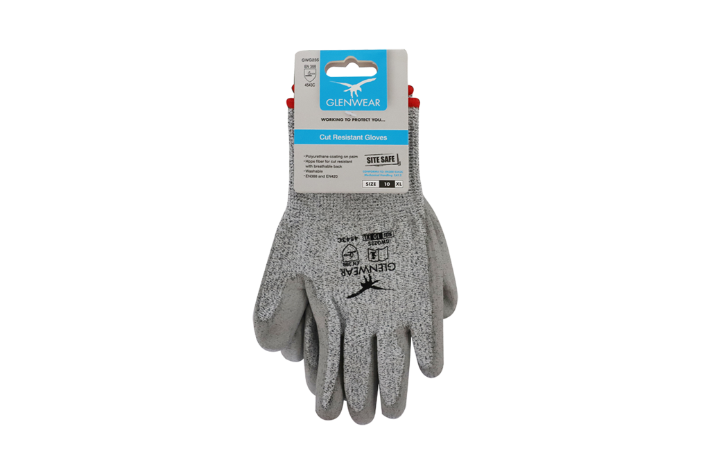 Glenwear Pu Glove Cut Level 5