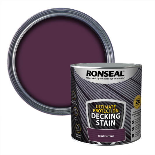 Ronseal Ultimate Protection Decking Stain 2.5L Blackcurrant