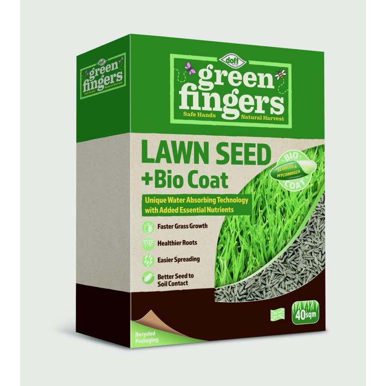 GREEN FINGERS Lawn Seed + Bio Coat