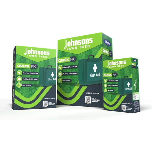 Solution rapide pour les semences de pelouse Johnsons avec Growmore