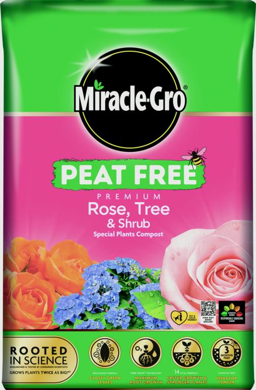 Miracle-Gro® Peat Free Rose, Tree & Shrub Compost