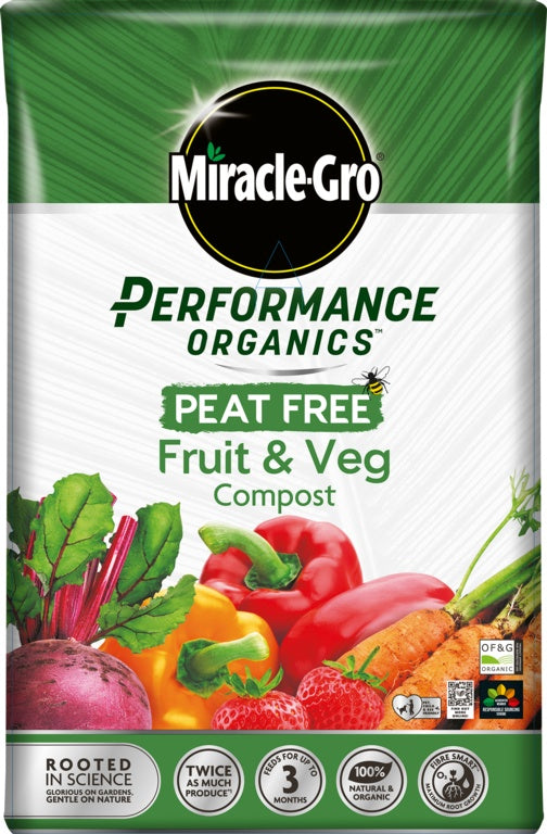 Miracle-Gro® Performance Organic Peat Free Fruit & Veg Compost