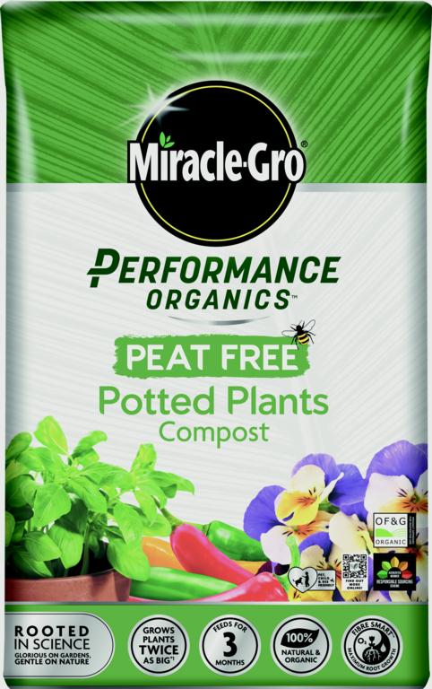 Compost pour plantes en pot biologique sans tourbe Miracle-Gro® Performance