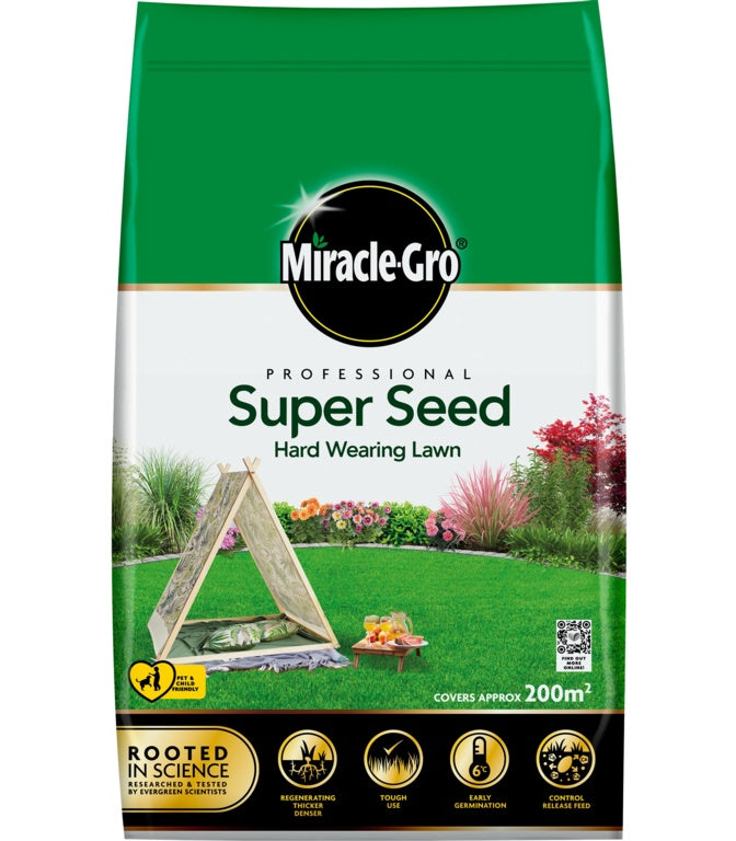 Miracle-Gro® Professional Super Seed Hard Wearing Lawn