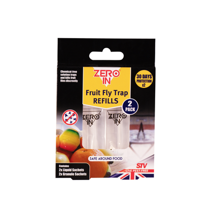 Zero In Fruit Fly Trap Refill - Twin Pack