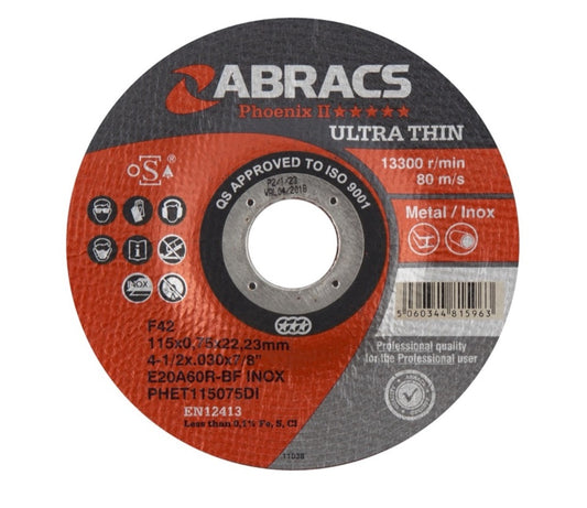 Disque de coupe ultra fin Abracs Phoenix