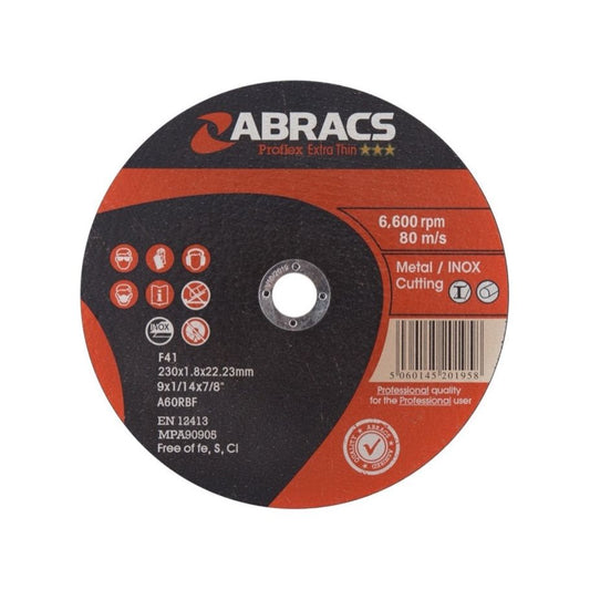 Abracs Proflex Extra Thin Cutting Disc 230mm x 1.8mm x 22.23